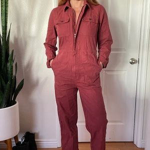 Madewell Maroon Jumpsuit